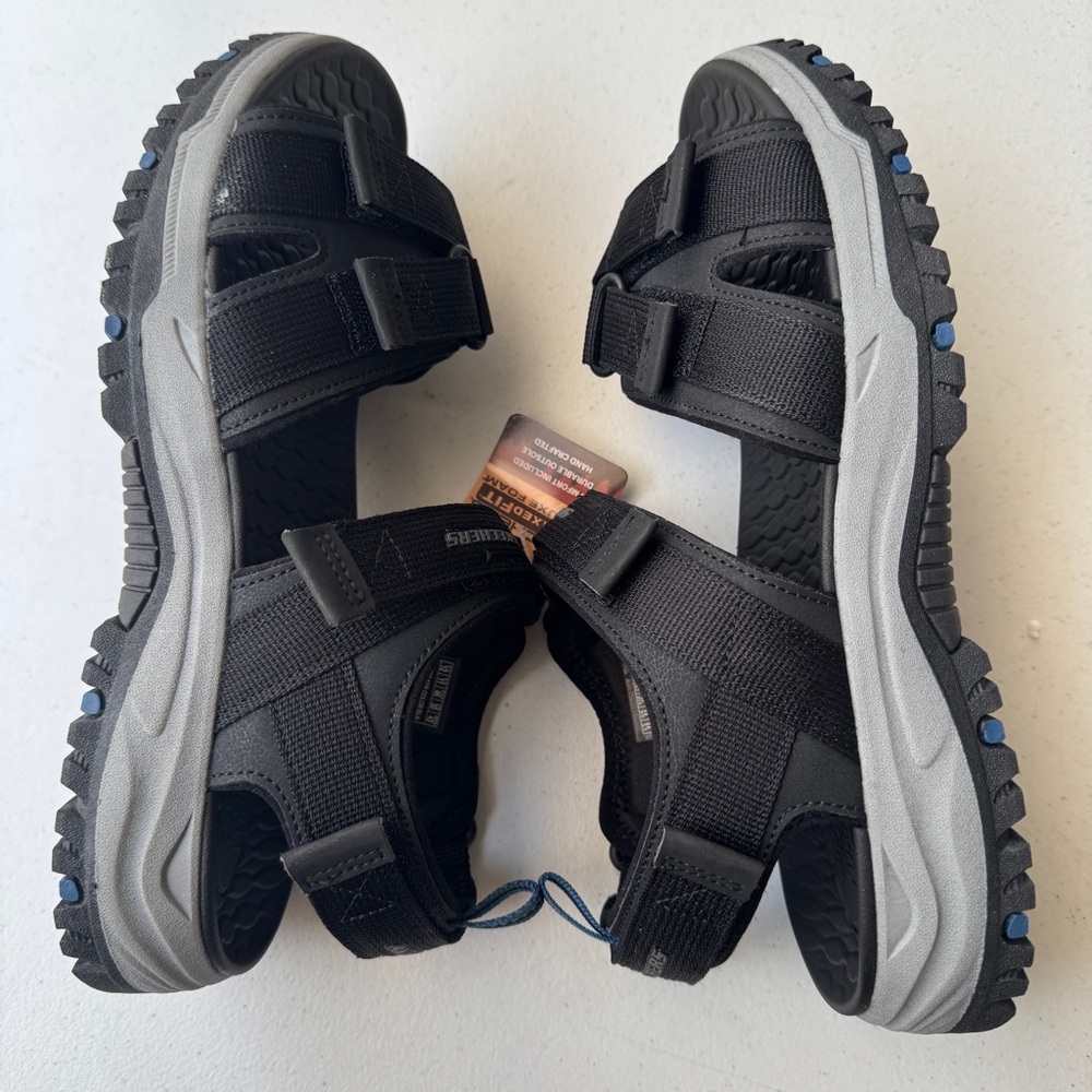 Skechers Prewitt Rio Black Strap Sandals Mens USA Size 12 Relaxed Fit 205478/BLK - Picture 6 of 12